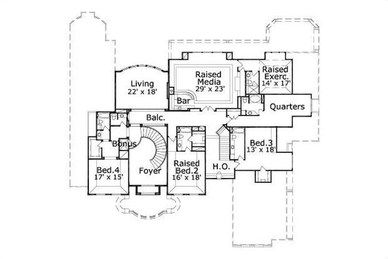 SECOND STORY FLOOR PLAN