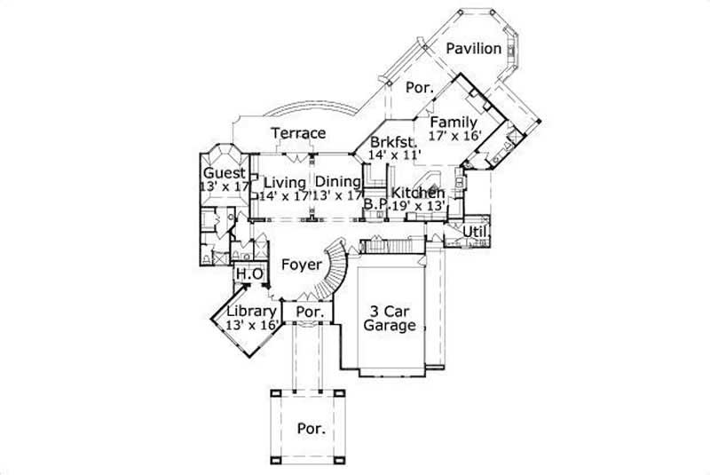 MAIN LEVEL FLOOR PLAN