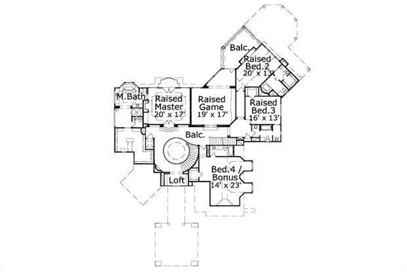 SECOND LEVEL FLOOR PLAN