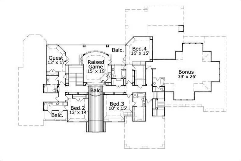 SECOND LEVEL FLOOR PLAN