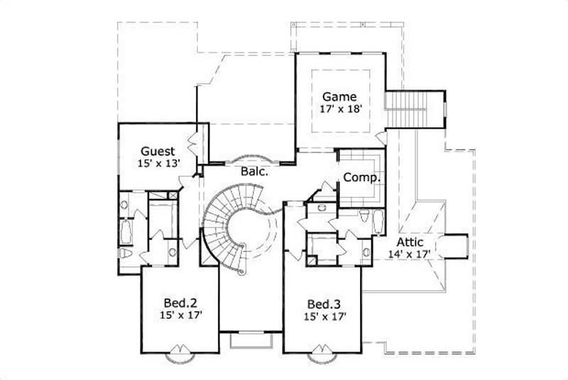SECOND STORY FLOOR PLAN