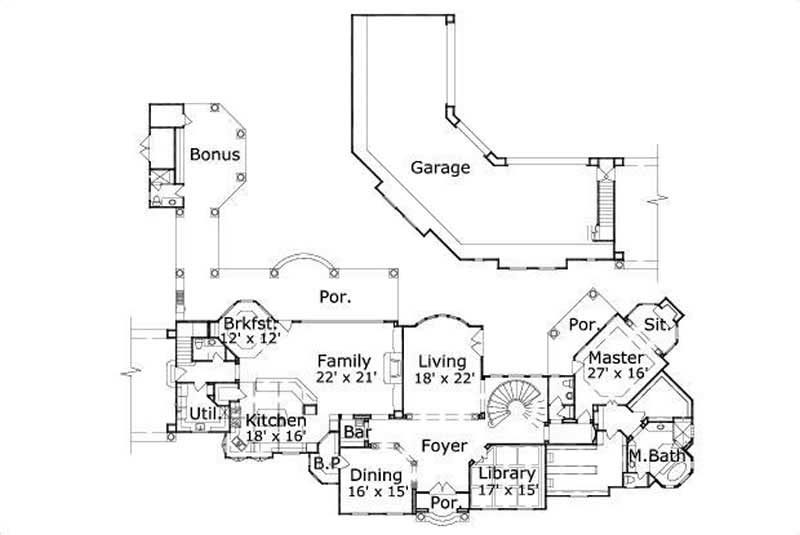 MAIN LEVEL FLOOR PLAN