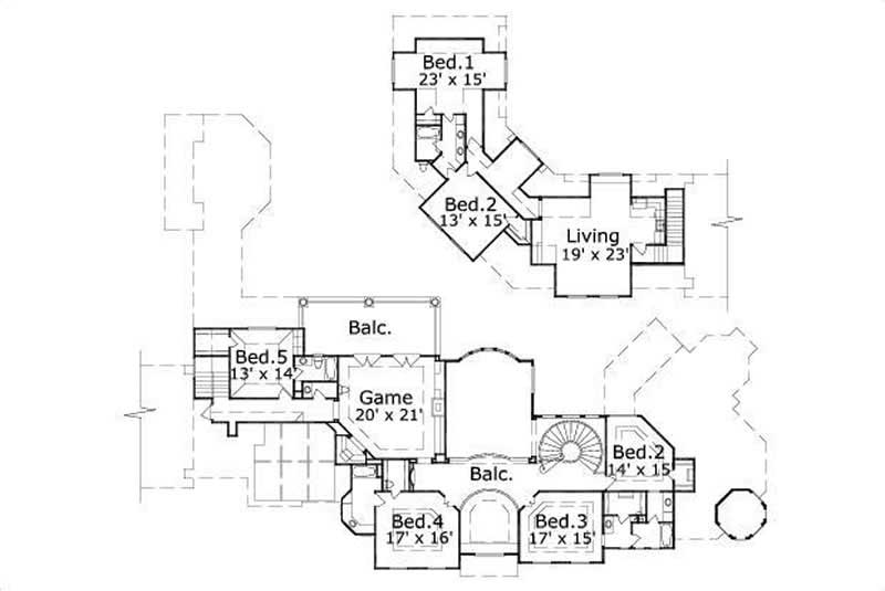 SECOND LEVEL FLOOR PLAN