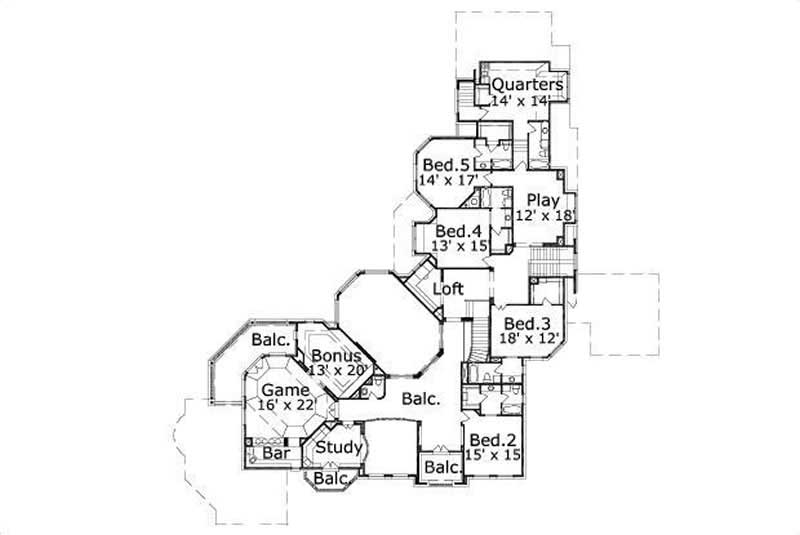 SECOND LEVEL FLOOR PLAN