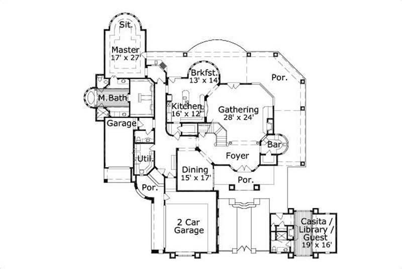 MAIN LEVEL FLOOR PLAN