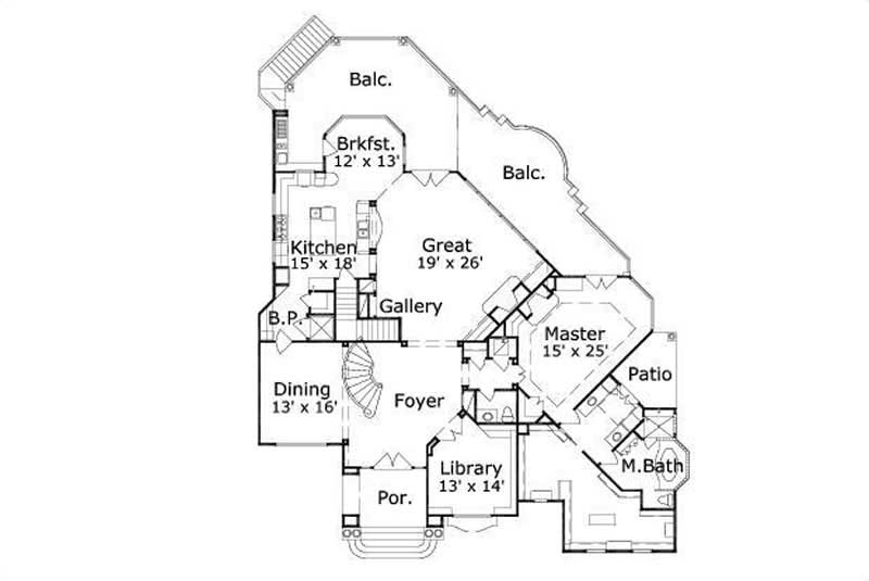MAIN LEVEL FLOOR PLAN