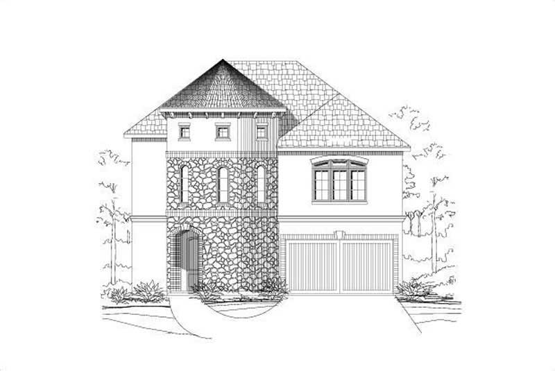 4-Bedroom, 3015 Sq Ft Mediterranean Home Plan - 156-2375 - Main Exterior