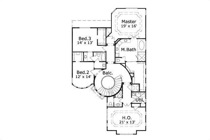 SECOND STORY FLOOR PLAN