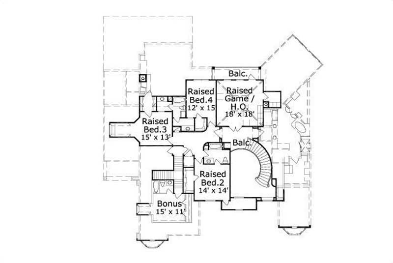 SECOND STORY FLOOR PLAN