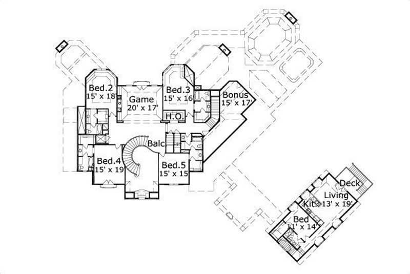 SECOND STORY FLOOR PLAN