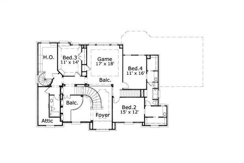 SECOND STORY FLOOR PLAN