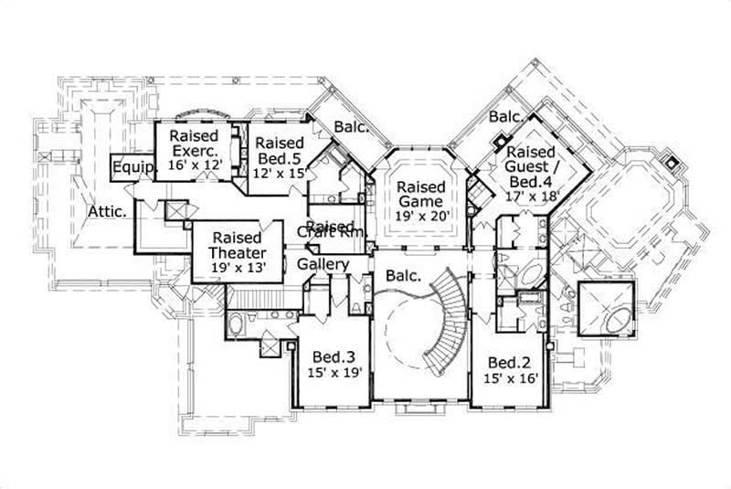 SECOND LEVEL FLOOR PLAN