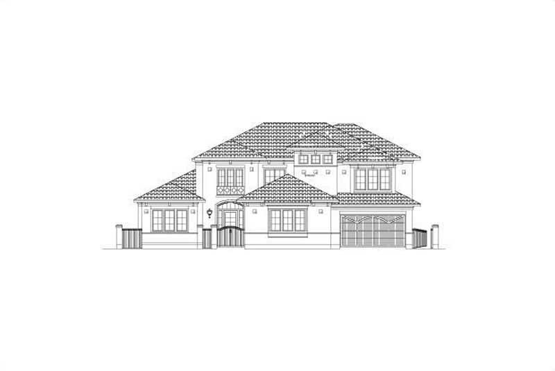 5-Bedroom, 4714 Sq Ft Mediterranean House Plan - 156-2409 - Front Exterior