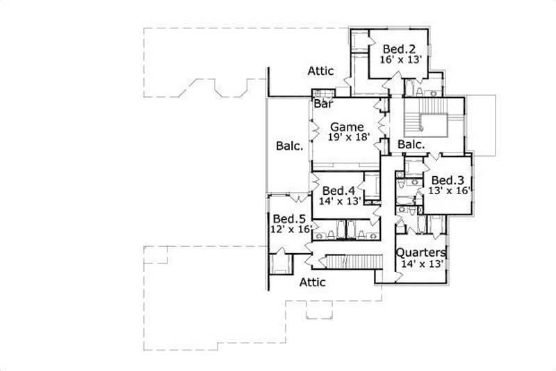 SECOND LEVEL FLOOR PLAN