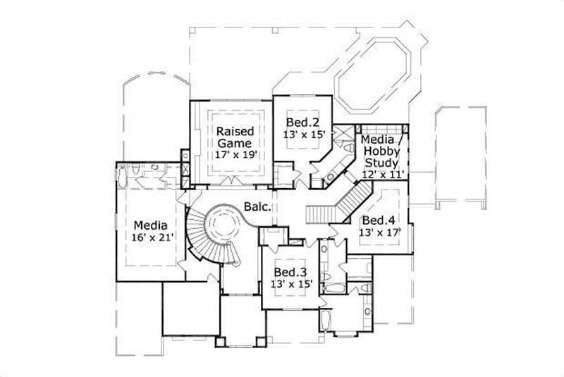 SECOND STORY FLOOR PLAN