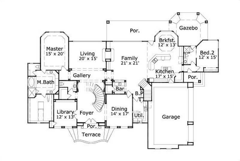 MAIN LEVEL FLOOR PLAN