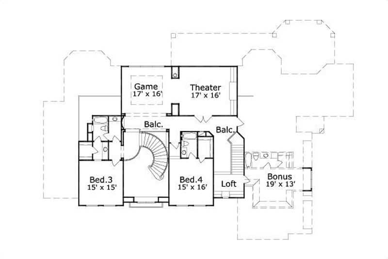 SECOND LEVEL FLOOR PLAN