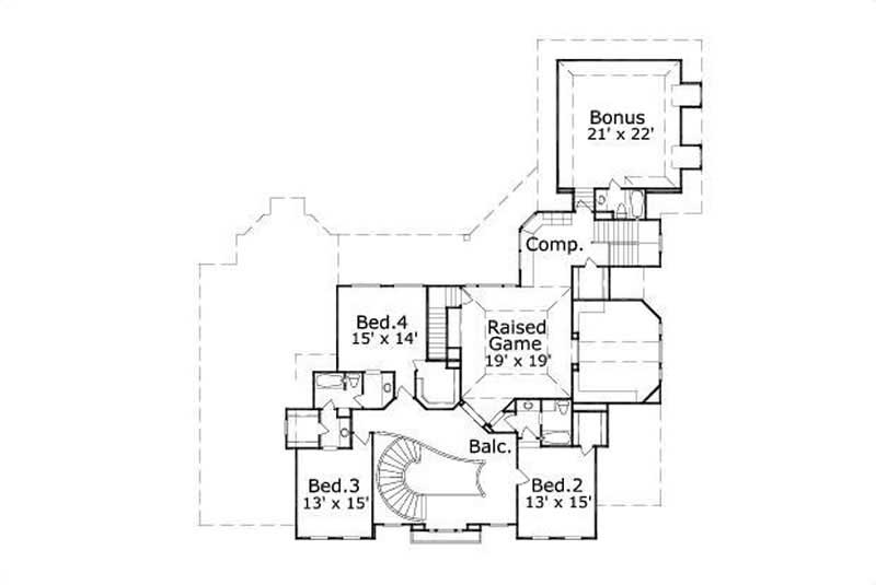 SECOND LEVEL FLOOR PLAN