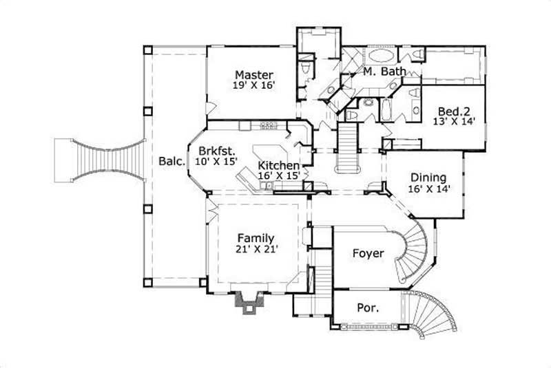 SECOND STORY FLOOR PLAN