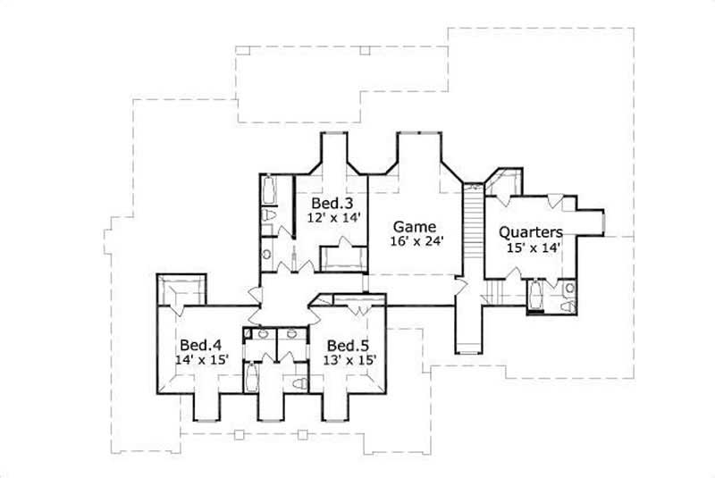 SECOND STORY FLOOR PLAN