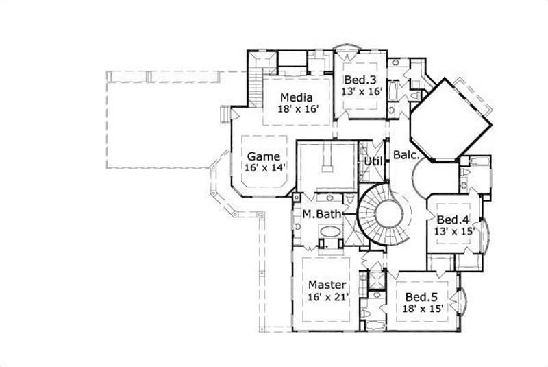 SECOND STORY FLOOR PLAN