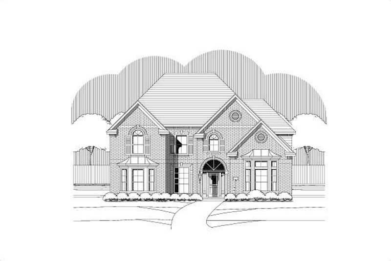 5-Bedroom, 4233 Sq Ft Luxury Home Plan - 156-2461 - Main Exterior