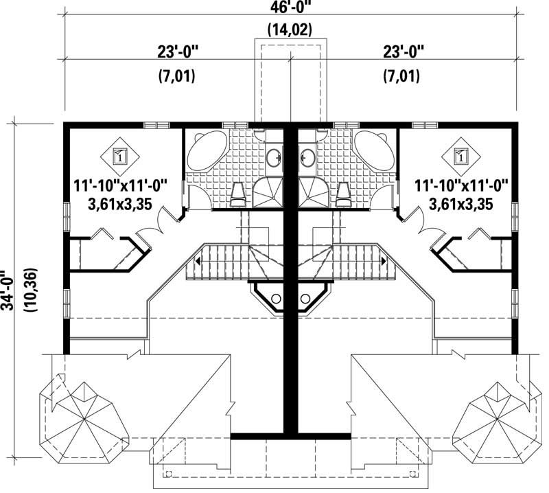 SECOND LEVEL FLOOR PLAN