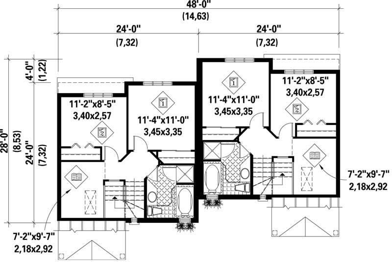 SECOND LEVEL FLOOR PLAN