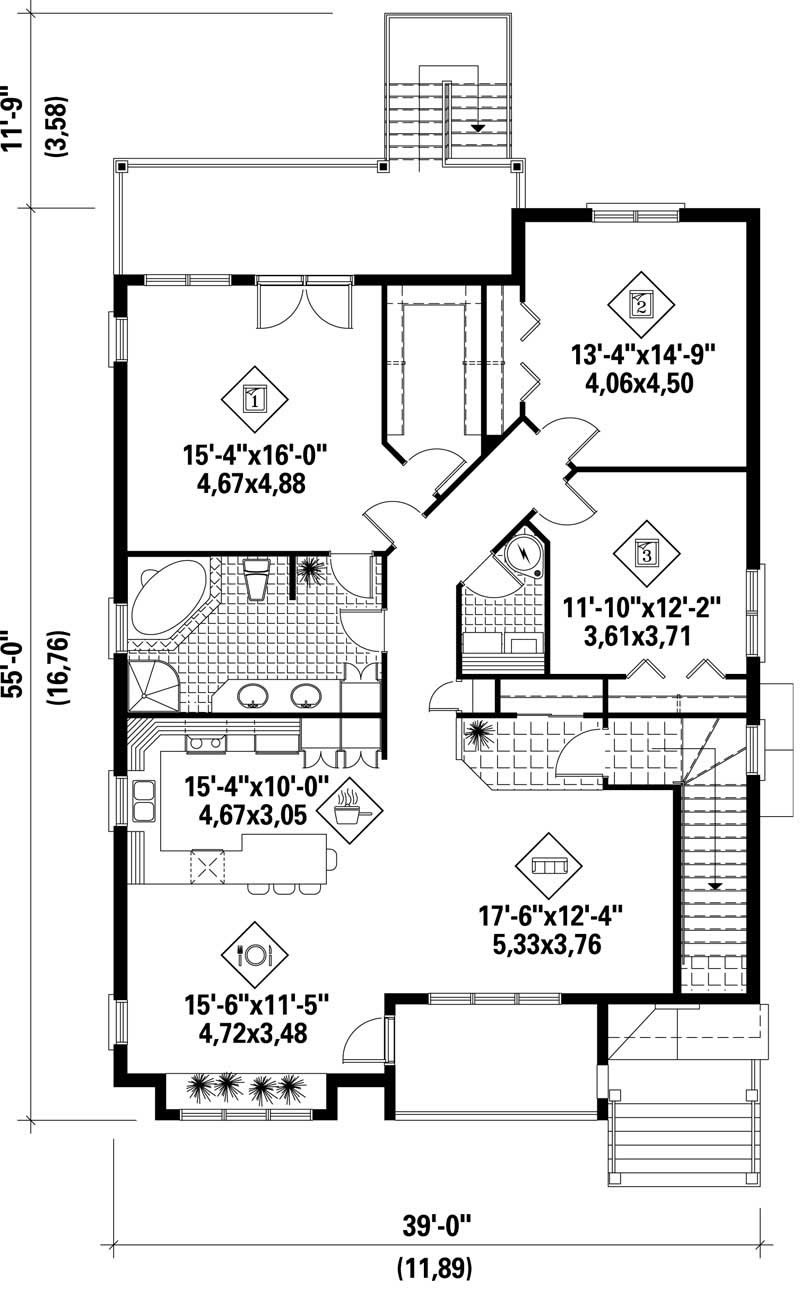 SECOND LEVEL FLOOR PLAN
