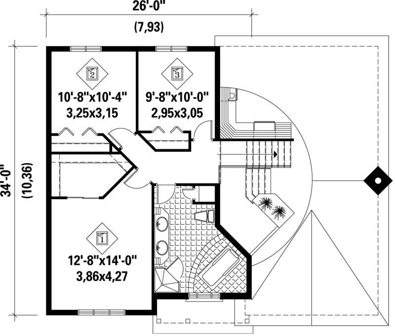SECOND LEVEL FLOOR PLAN