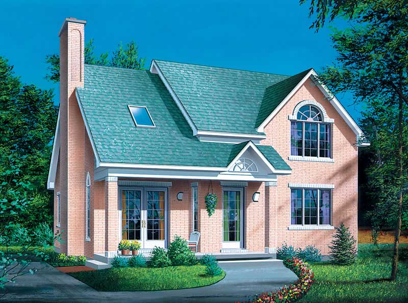 4-Bedroom, 1817 Sq Ft Country Home Plan - 157-1041 - Main Exterior