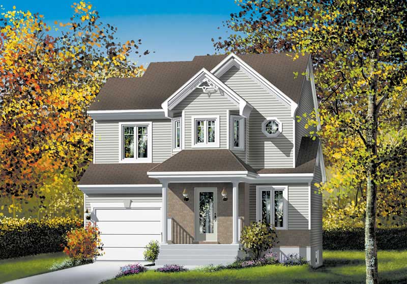 3-Bedroom, 1401 Sq Ft Craftsman House Plan - 157-1053 - Front Exterior