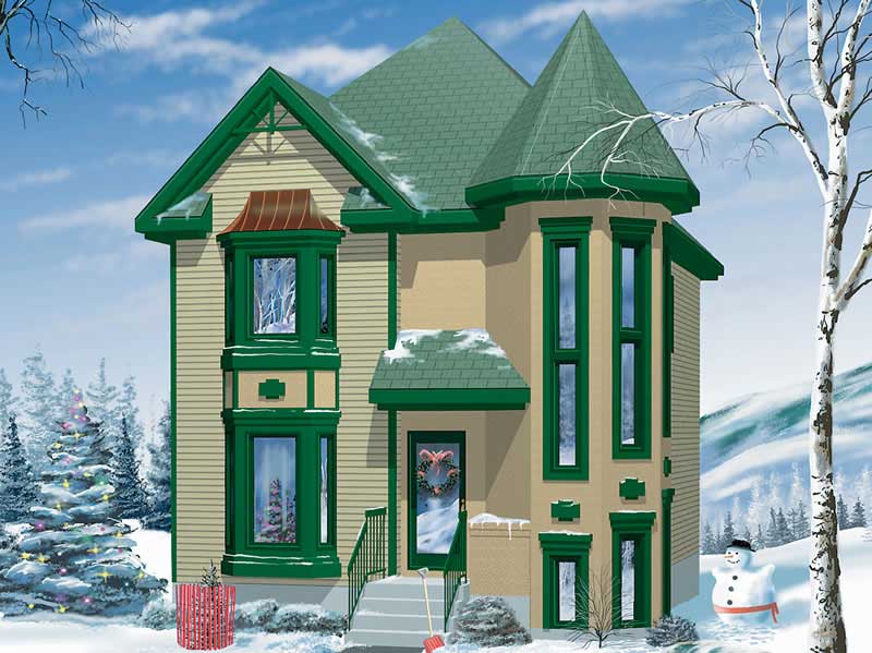 3-Bedroom, 1412 Sq Ft Small House Plans - 157-1062 - Main Exterior