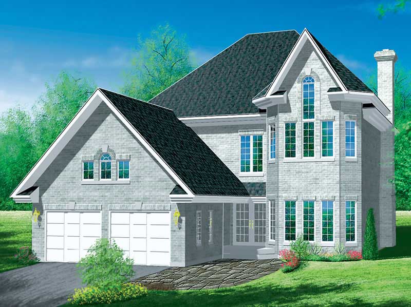 4-Bedroom, 2578 Sq Ft Craftsman Home Plan - 157-1083 - Main Exterior