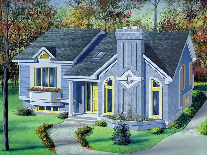 2-Bedroom, 1060 Sq Ft Craftsman House Plan - 157-1211 - Front Exterior