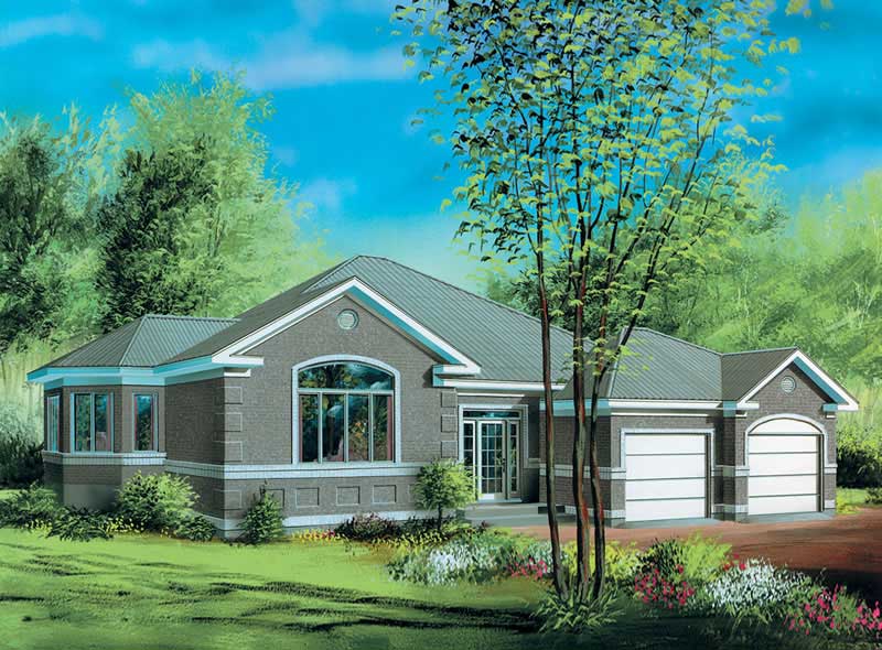 2-Bedroom, 1879 Sq Ft Craftsman House Plan - 157-1231 - Front Exterior