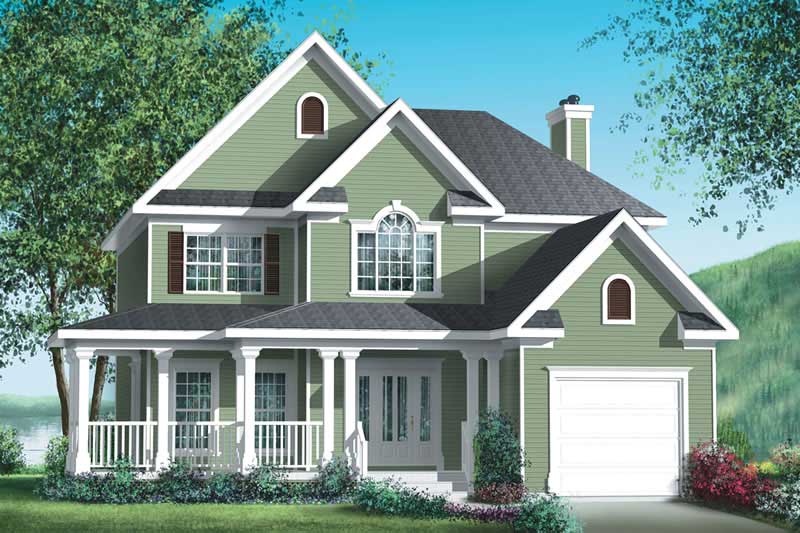 3-Bedroom, 2139 Sq Ft Multi-Level Home Plan - 157-1248 - Main Exterior