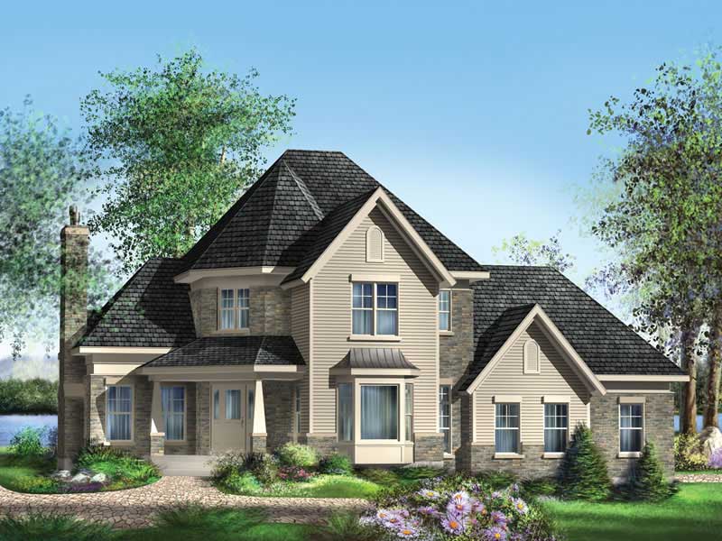 3-Bedroom, 1869 Sq Ft Victorian Home Plan - 157-1257 - Main Exterior