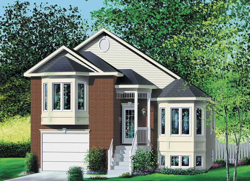 3-Bedroom, 1103 Sq Ft Ranch Home Plan - 157-1281 - Main Exterior