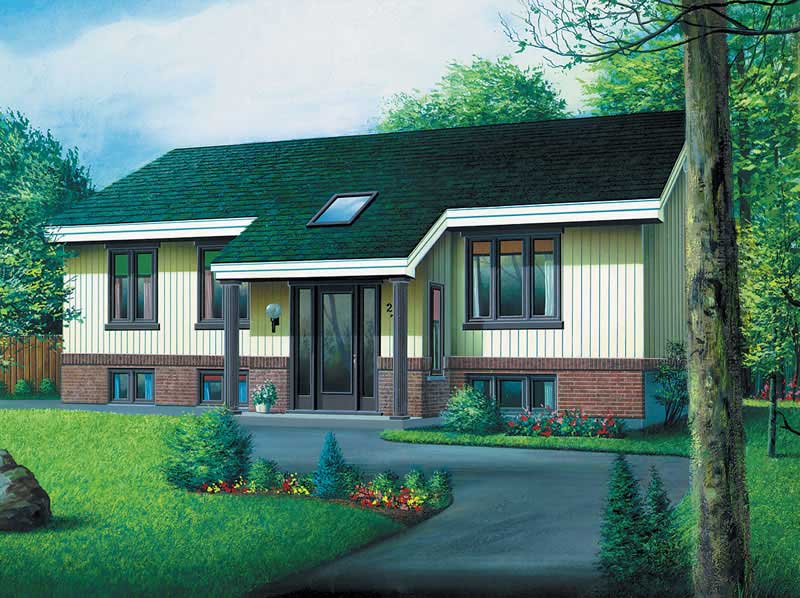 2-Bedroom, 1166 Sq Ft Ranch Home Plan - 157-1299 - Main Exterior