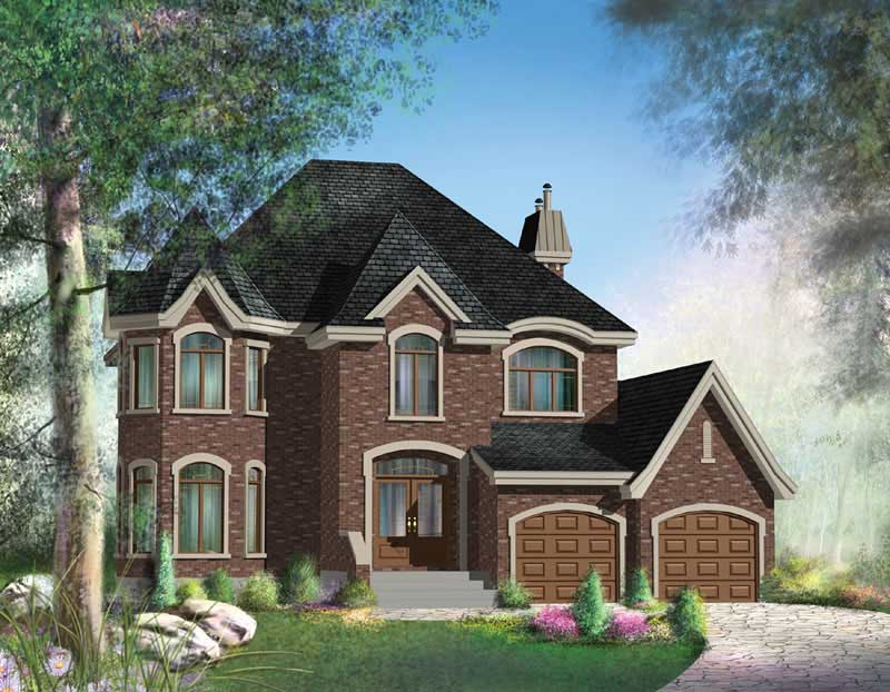 3-Bedroom, 2531 Sq Ft Multi-Level Home Plan - 157-1321 - Main Exterior