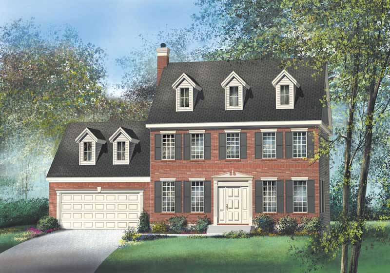 3-Bedroom, 1664 Sq Ft Multi-Level Home Plan - 157-1351 - Main Exterior