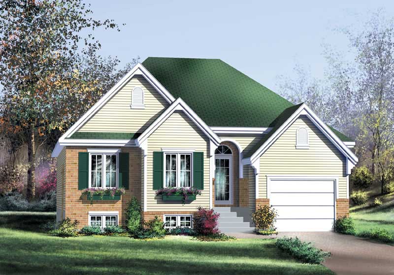 2-Bedroom, 1200 Sq Ft Bungalow Home Plan - 157-1387 - Main Exterior