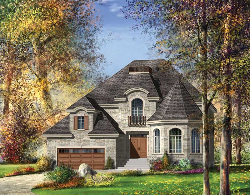 4-Bedroom, 3385 Sq Ft Multi-Level Home Plan - 157-1399 - Main Exterior