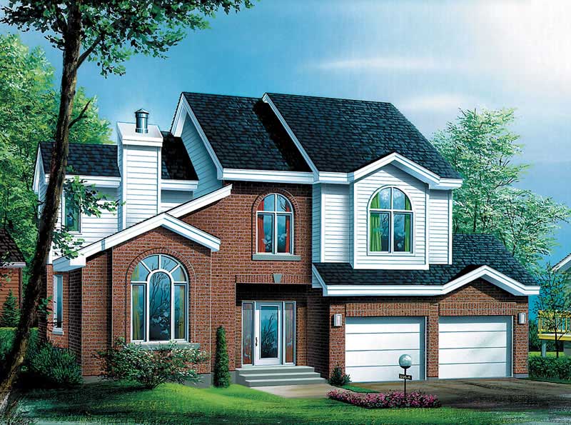 3-Bedroom, 2422 Sq Ft Craftsman House Plan - 157-1458 - Front Exterior