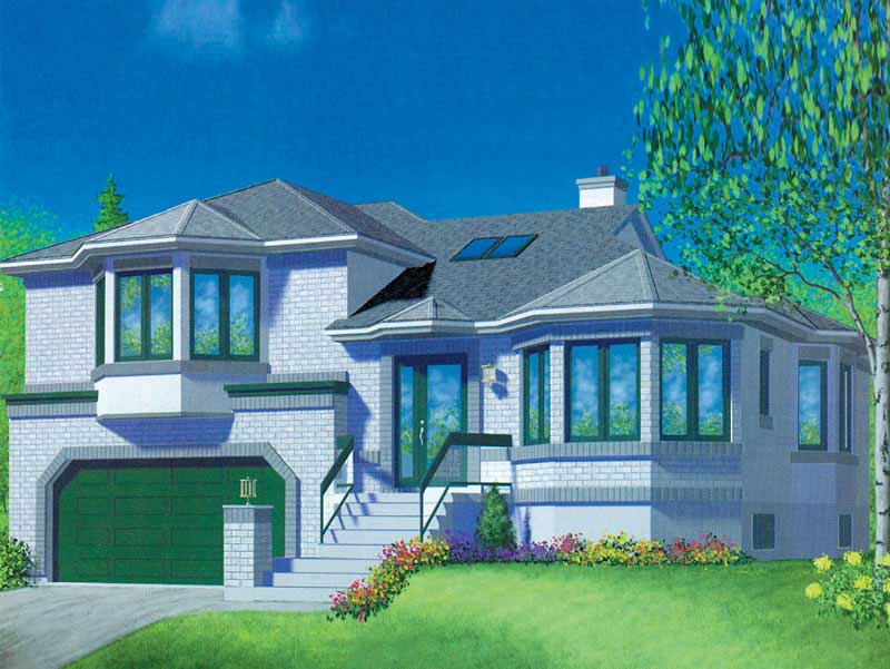 3-Bedroom, 1863 Sq Ft European Home Plan - 157-1471 - Main Exterior