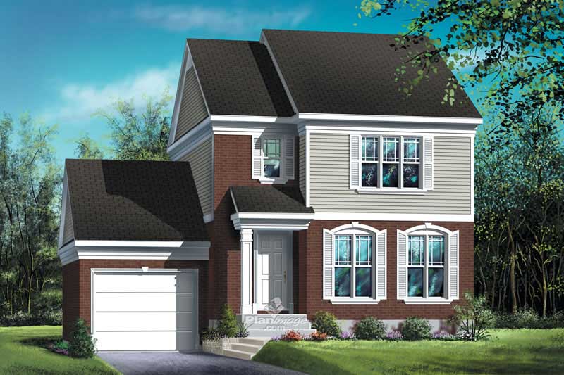 2-Bedroom, 1392 Sq Ft Small House Plans - 157-1491 - Main Exterior