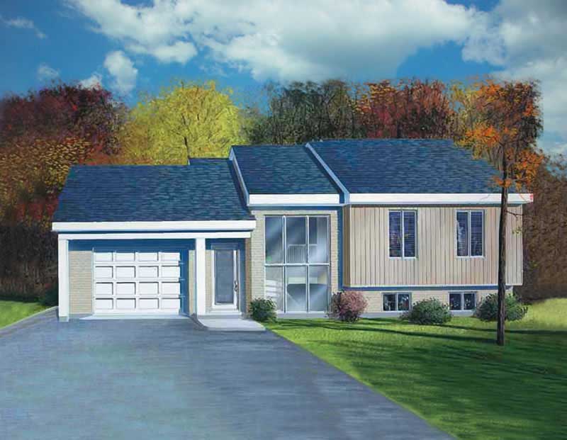 3-Bedroom, 1537 Sq Ft Contemporary Home Plan - 157-1506 - Main Exterior