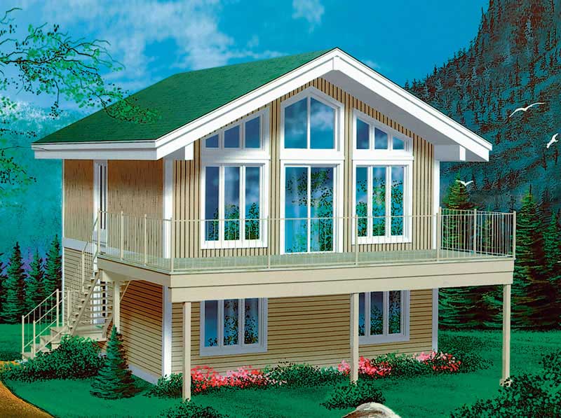 3-Bedroom, 1248 Sq Ft Country House Plan - 157-1523 - Front Exterior