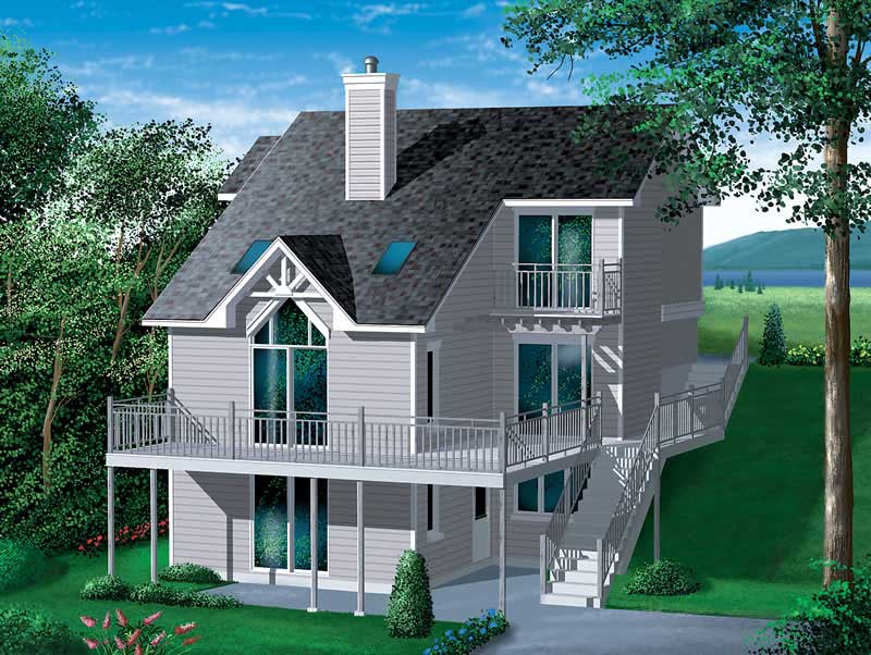 4-Bedroom, 2119 Sq Ft Country House Plan - 157-1612 - Front Exterior